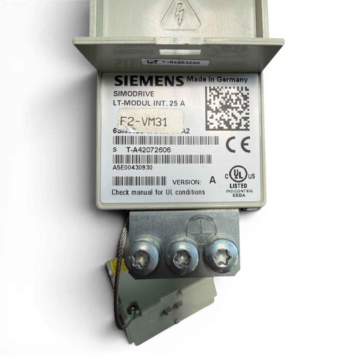 Siemens SIMODRIVE LT-Modul INT. 25 A F2-VM31 Art.-Nr. 6SN1123-1AA00-0CA2 Seriennummer T-A42072606) – Ansicht 6