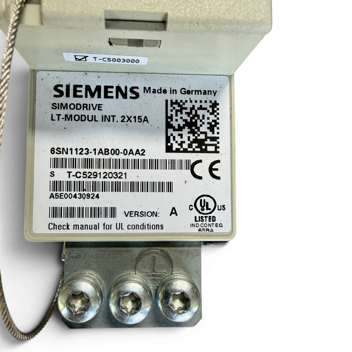 Siemens SIMODRIVE LT-Modul INT. 2x15A Version A Art.-Nr. 6SN1123-1AB00-0AA2 – Ansicht 5
