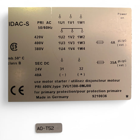 SIEMENS 4AV3400-2AB SIDAC TRANSFORMATOR 9210036 – Ansicht 6