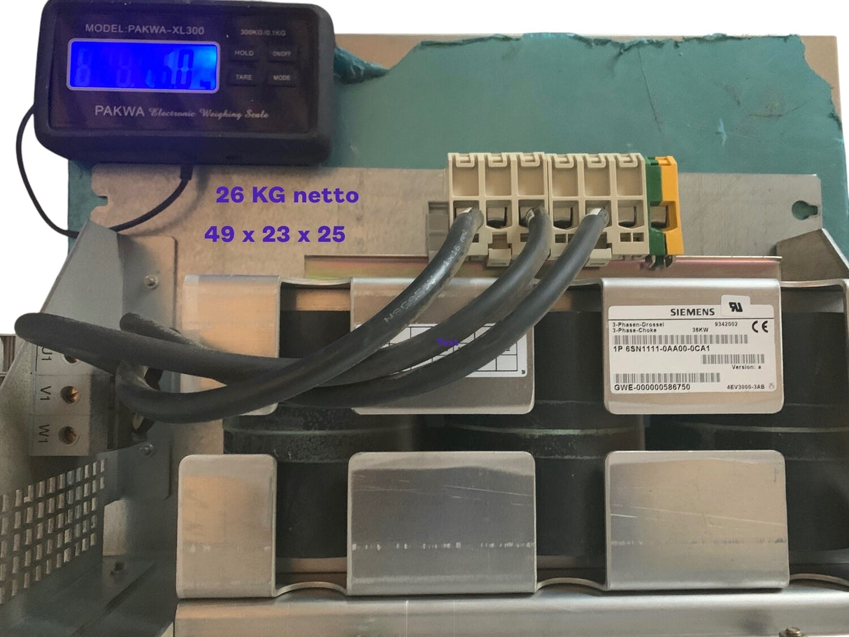SIEMENS 3 Phasendrossel 36 kW Version A – Ansicht 4