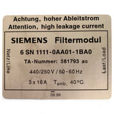 Siemens Filtermodul 6SN1111-0AA01-1BA0 – Ansicht 4