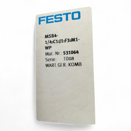 FESTO MSB4 1/ 4:C1:J1:F3:M1-WP Wartungseinheit – Ansicht 7