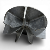 Flügelrad Aluminium Ø 300 mm Absaugventilator Absaugung Lüfterrad Transportventilator Art. Nr. 300100 (aluminum impeller)