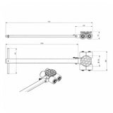 Transportfahrwerk Panzerrollen Set HTS ECO-Skate I30L+S / 6t Traglast – Ansicht 5