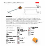 Transportfahrwerk Panzerrollen Set HTS ECO-Skate I30L+S / 6t Traglast – Ansicht 8