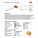 Transportfahrwerk Panzerrollen HTS ECO-Skate I90L+S / 18t Traglast – Ansicht 8