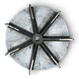 Flügelrad Aluminium Ø 300 mm Absaugventilator Absaugung Lüfterrad Transportventilator Art. Nr. 300100 (aluminum impeller)