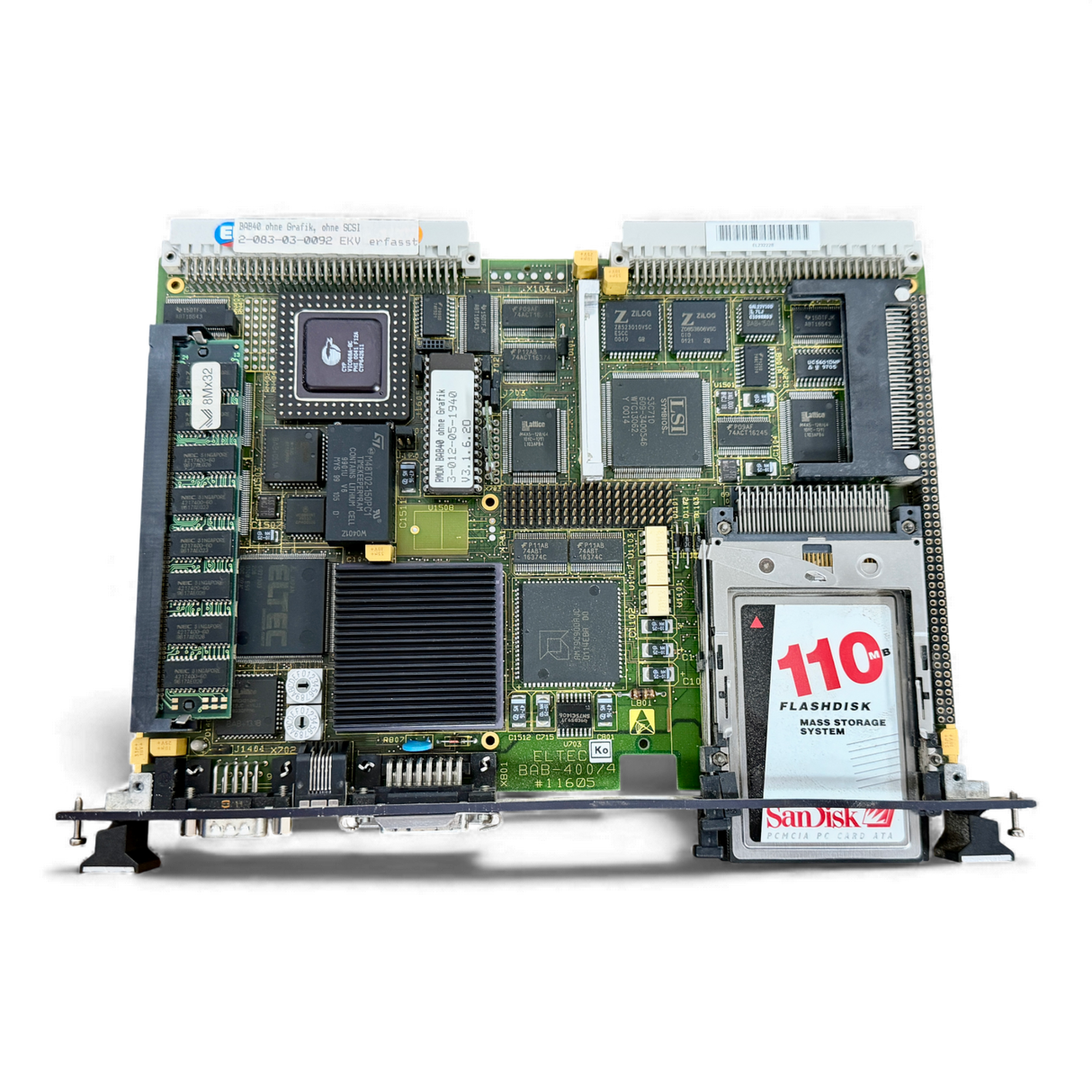 HOMAG ELTEC CPU Karte BAB40 ohne Grafik ohne SCSI Art Nr 2-083-03-0092 2083030092 BAB 400 4 Software PMON 3 012 05 1940