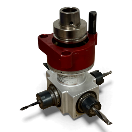 IMA ATEMAG CNC HBE Adapteraggregat Bohr und Fräsaggregat 4 Werkzeugausgänge Art Nr 147009FSQUIM5N HBE