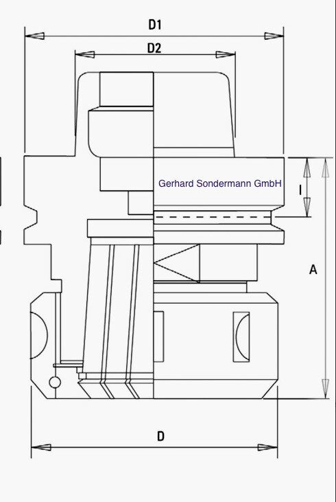 HSK 63 F Spannzangenfutter HM Schaftfräser 49 x 19 mm – Ansicht 4