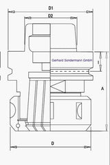HSK 63 F Spannzangenfutter HM Schaftfräser 49 x 19 mm – Ansicht 4