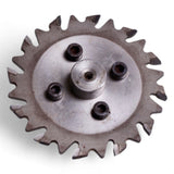 Aufnahme 85 mm Schaft 62 D=16 mit Sägeblatt 100x3,2x3,9 4NL Z=12 – Ansicht 3