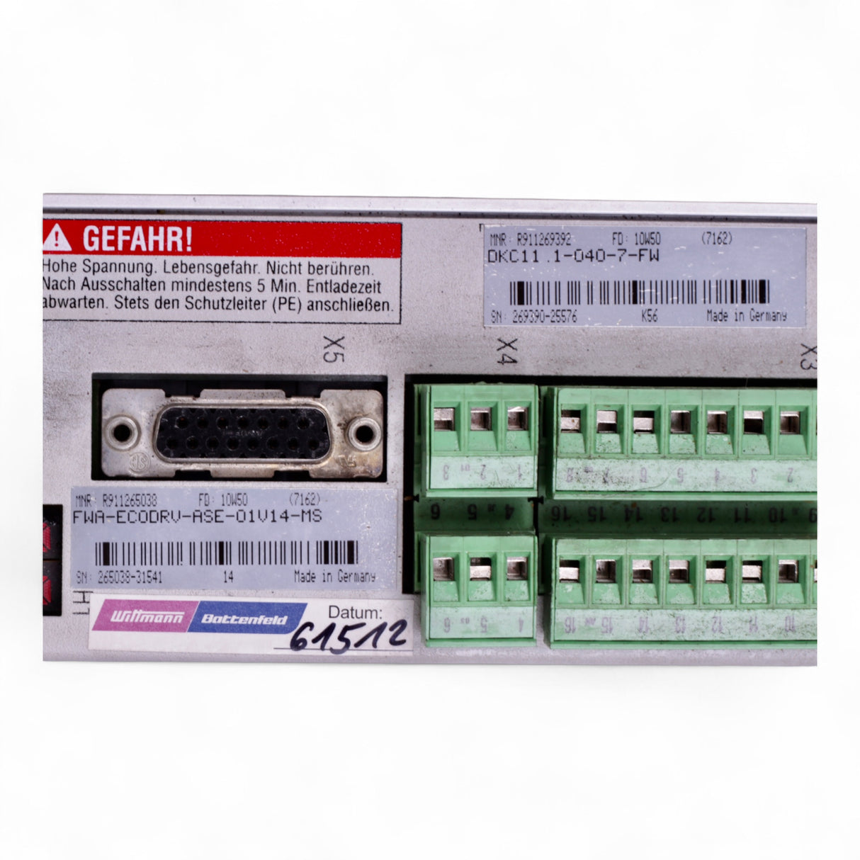 Indramat Rexroth Ecodrive DKC11.1-040-7-FW FWA-ECODRV-ASE-01V14-MS – Ansicht 8