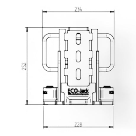 Maschinenheber EJ60-4S 6,0 to 6000 KG Hydraulisch – Ansicht 12