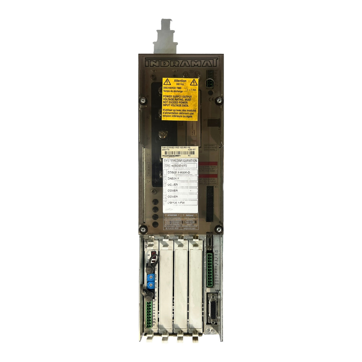 INDRAMAT Bosch Rexroth AC Servo DDS02.1-W200-D DAE0 1.1 Art.-Nr. DDS02.1-W200-D DAE0 1.1 DSM02 1-FW