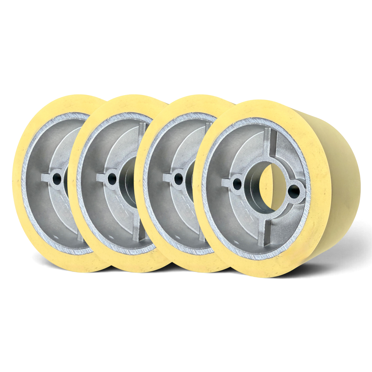 Vorschubrolle 110 x 50 mm HighGrip mit Aluminiumkern – vier Rollen im Satz