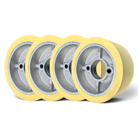 Vorschubrolle 110 x 50 mm HighGrip mit Aluminiumkern – vier Rollen im Satz