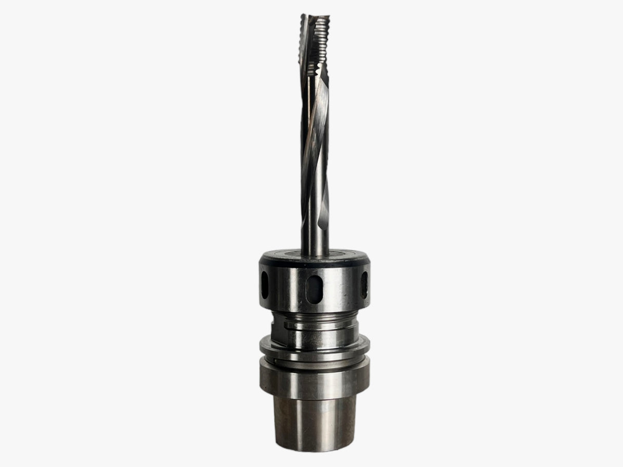 HSK 63 E ER 40 LEUCO Spannzangenfutter A=76 N=24.000 , 3-20 mm mit Fräser 16 mm L= 130 mm Art.-Nr. 634016130