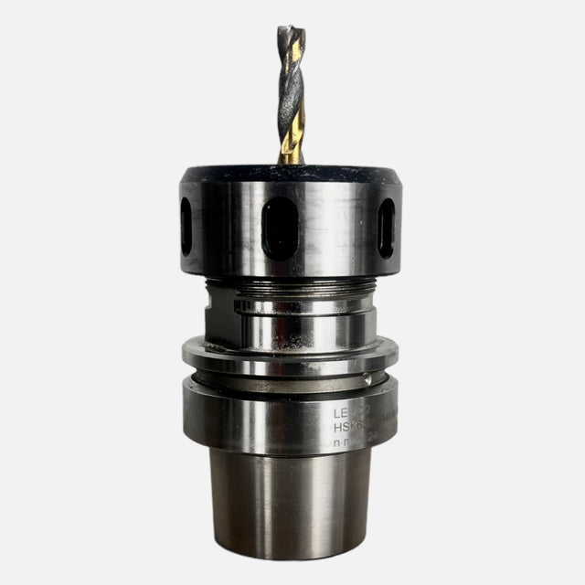 HSK 63 E ER 40 LEUCO Spannzangenfutter A=76 N=24.000 , 3-20 mm mit Fräser 8 mm NL= 38mm mit Beschichtung Art.-Nr. 6340838