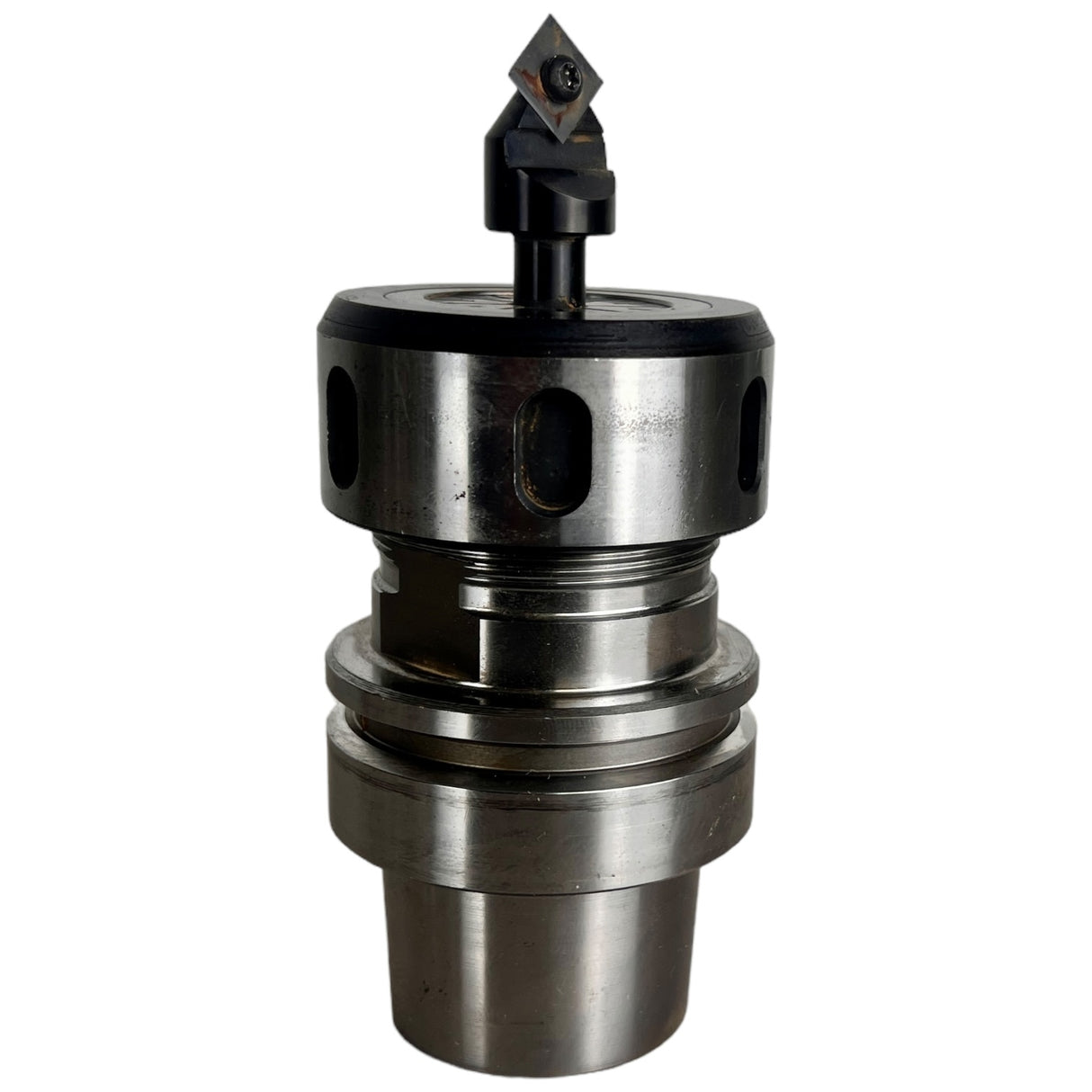 HSK 63 E ER 40 LEUCO Spannzangenfutter A=76 N=24.000 , 3-26 mm mit Wendeplattenfräser Art.-Nr.