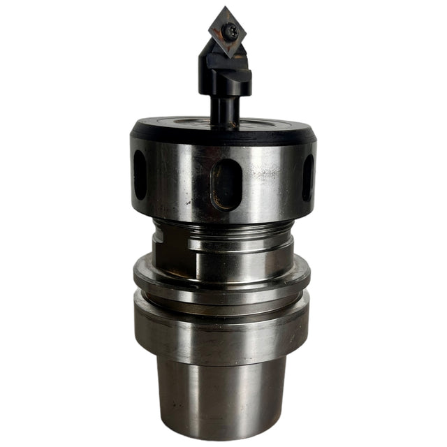 HSK 63 E ER 40 LEUCO Spannzangenfutter A=76 N=24.000 , 3-26 mm mit Wendeplattenfräser Art.-Nr.