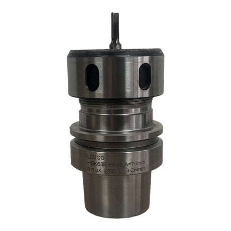 HSK 63 E ER 40 LEUCO Spannzangenfutter A=76 N=24.000 mit Fräser 5,8 mm L= 23 mm Art.-Nr. 63405823