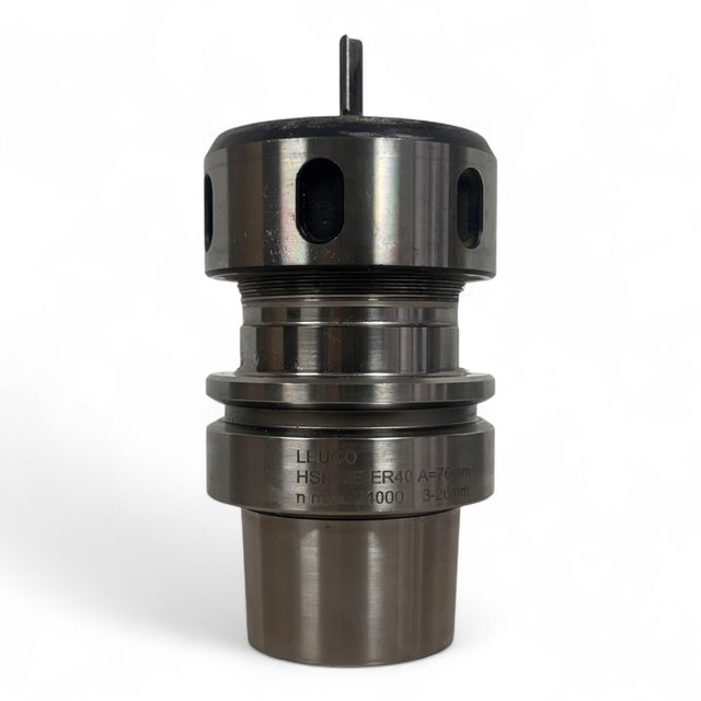 HSK 63 E ER 40 Spannfutter LEUCO mit HM Schaftfräser 5 x 19 mm