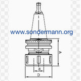 SK 30 ISO 30 Spannzangenfutter mit Zahnkranz A=72mm D=66mm d= ca. 15 mm Spannzange SCM Morbidelli Art.-Nr. 30726015-M