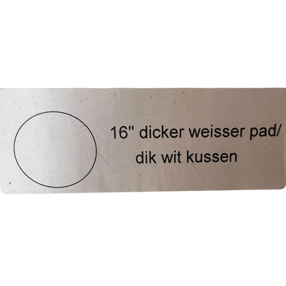 OVERMAT Super Pad weiss, 20 mm dick, Ø 406 mm - 16", 5-er Pack weiss – Ansicht 6