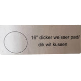 OVERMAT Super Pad weiss, 20 mm dick, Ø 406 mm - 16", 5-er Pack weiss – Ansicht 6