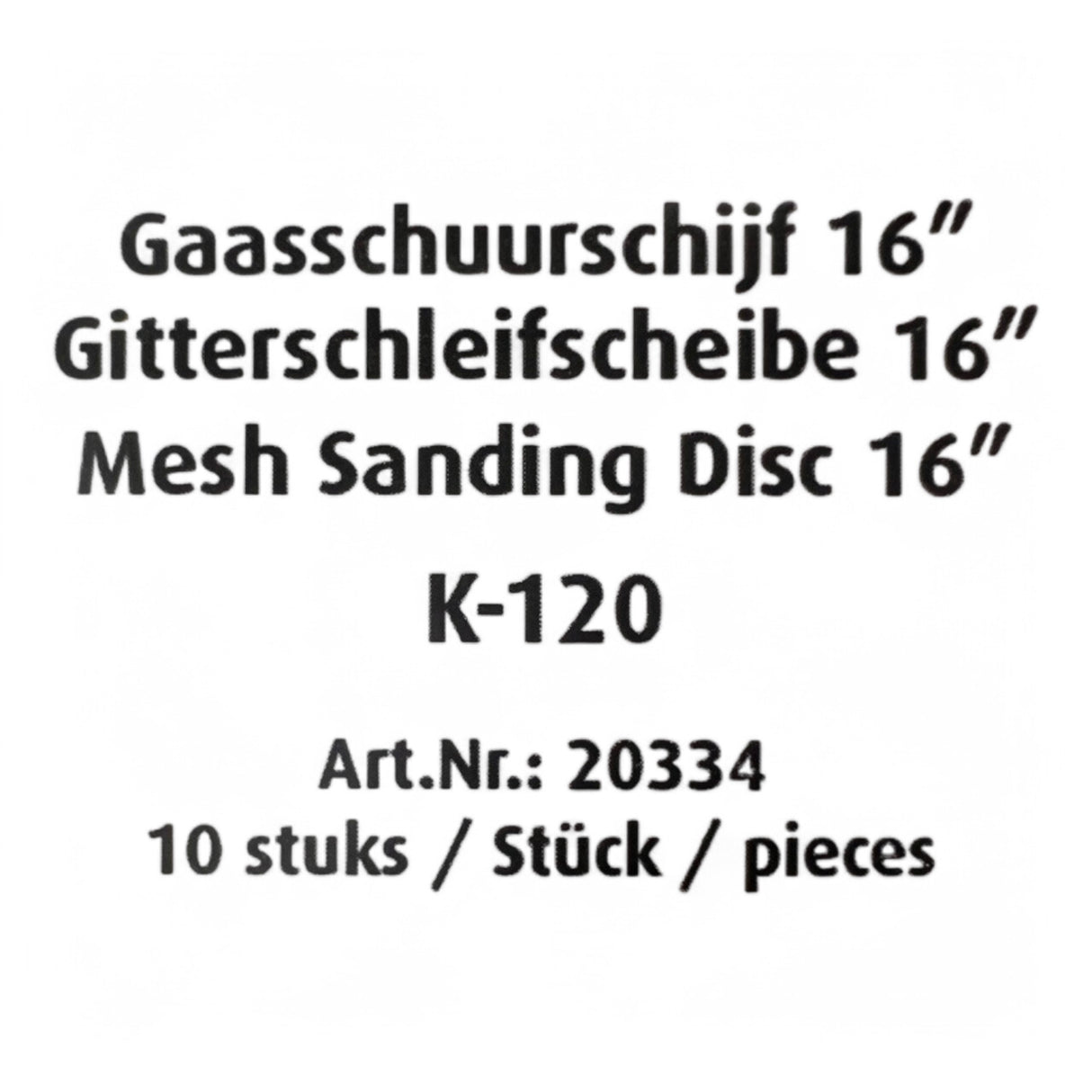 OVERMAT Gitterschleifscheibe Schleifgitter Gitterleinen , Ø 406 mm - 16", 5-er Pack Art. 12301HV 20334 – Ansicht 5