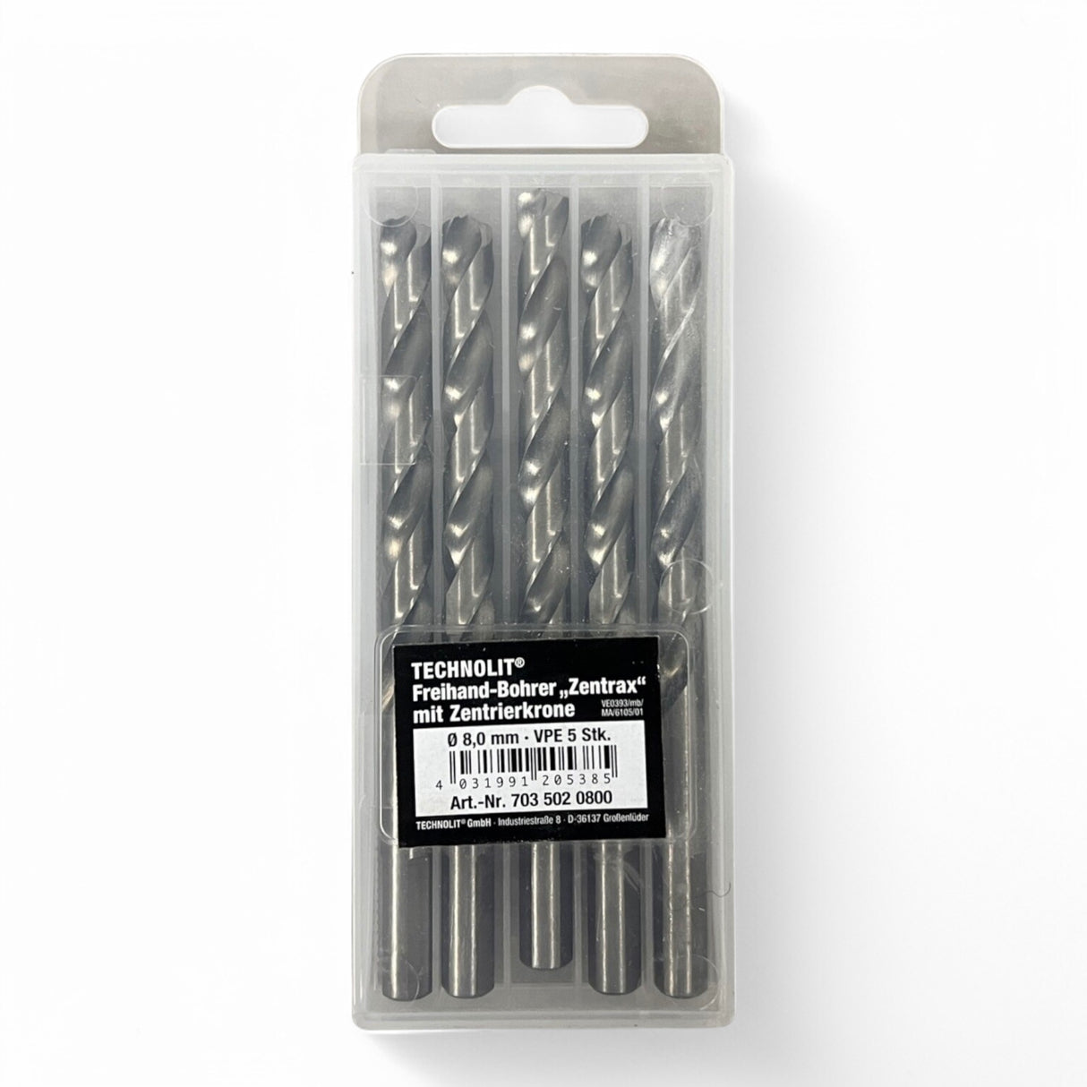 TECHNOLIT® Freihand-Bohrer 8 mm „Zentrax" mit Zentrierkrone – Ansicht 2