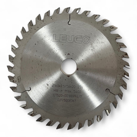 LEUCO HM Sägeblatt D=160x2.5/1.6×20-Z=36 – Ansicht 2