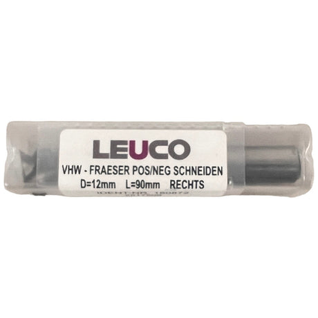 LEUCO VHW Fräser D=12 mm L=90 mm rechts mit Positiv/Negativ-Schneiden – gebraucht – Ansicht 6