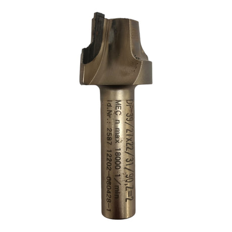 LEUCO HM Radiusfräser DP 39/27x22/31/90,2=2 MẸC n max 18000-1/min Art.-Nr. 3927223190