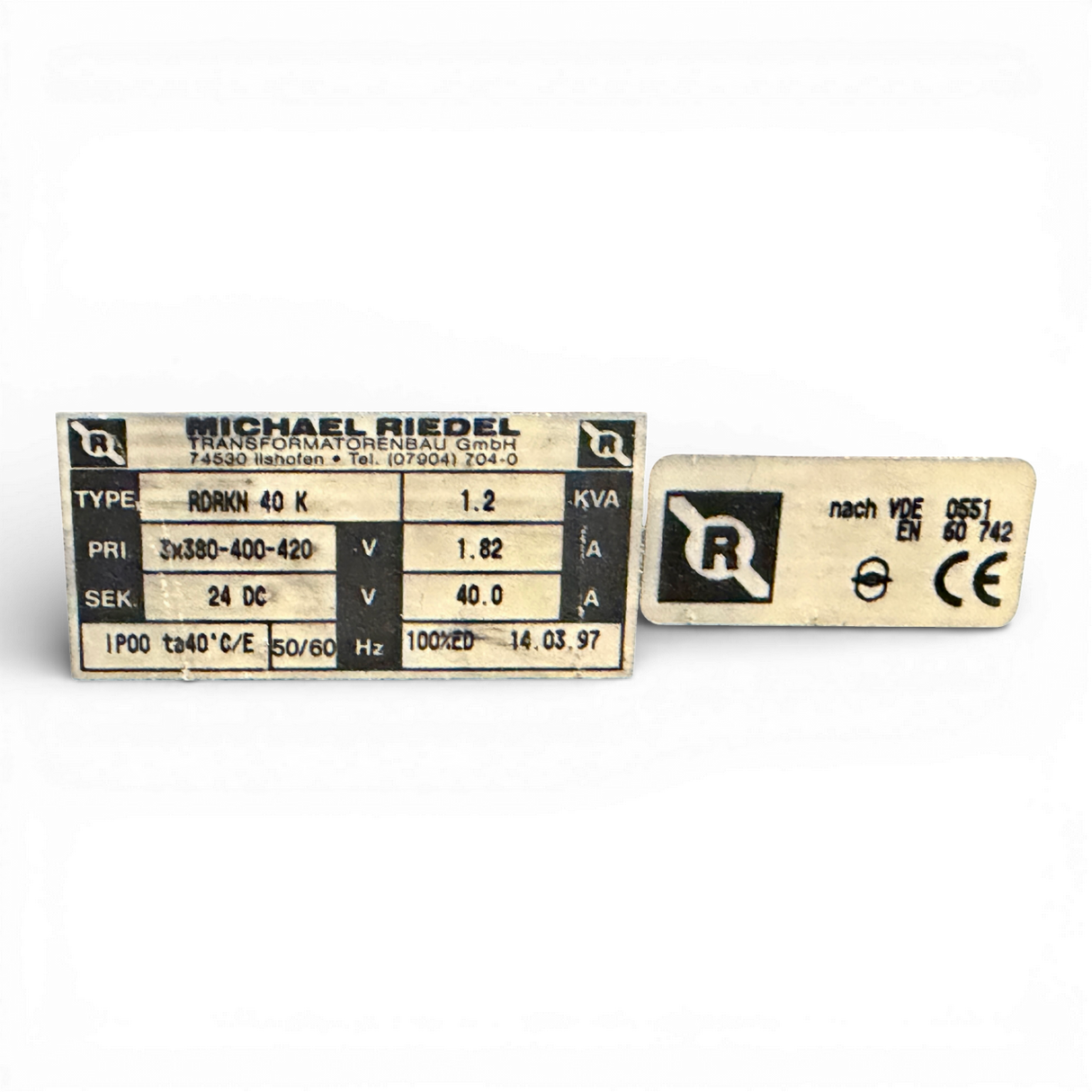 Michael Riedel Transformator Gleichrichter RDRKN 40 K | Art.-Nr. RDRKN 40 K – Ansicht 7