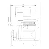 DP Fräser 25 x 38 Z 3 auf auf HSK 63 F Spannzangenfutter AKE – Ansicht 6