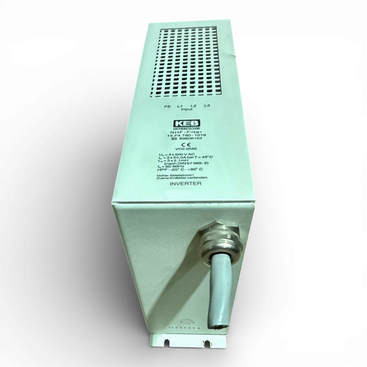 KEB NHF Filter Netzfilter Art.-Nr. 15.F4.T60-1019 Inverter – Ansicht 4