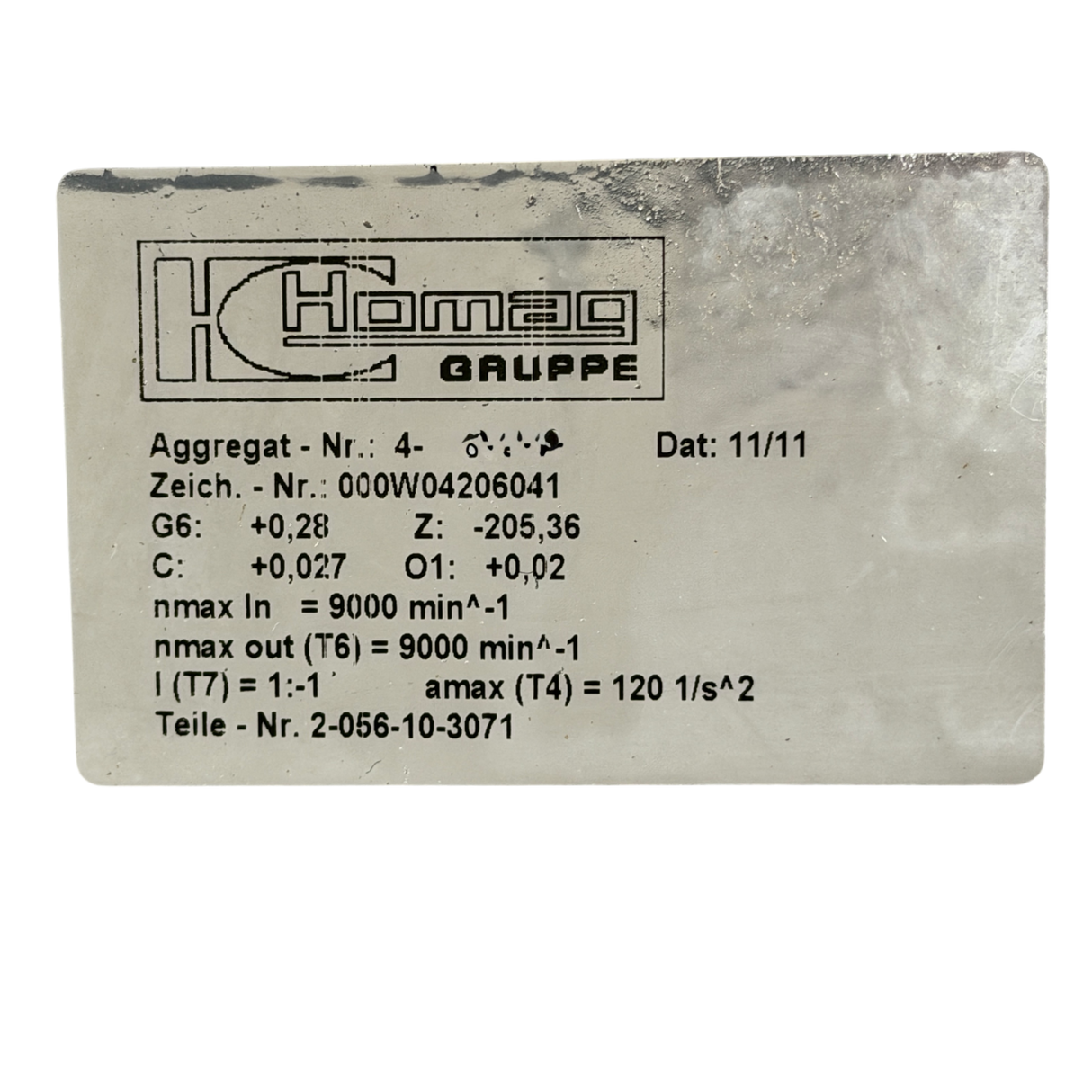 HOMAG Säge Wechselaggregat Adapteraggregat Art.-Nr. 2-056-10-3071 (saw unit adapter) – Ansicht 15