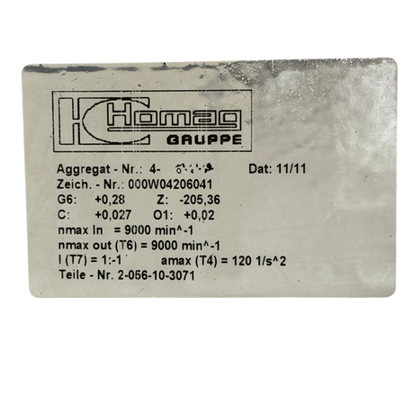 HOMAG Säge Wechselaggregat Adapteraggregat Art.-Nr. 2-056-10-3071 (saw unit adapter) – Ansicht 15