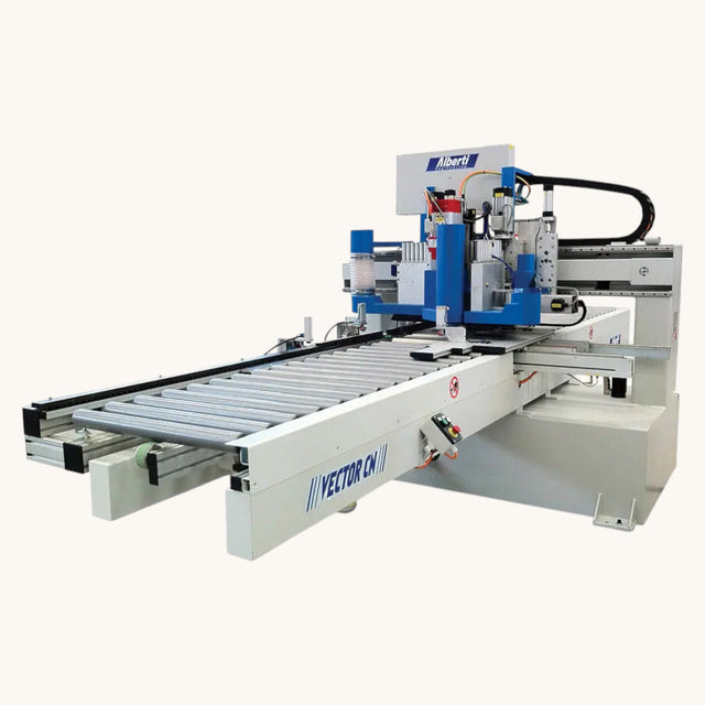 ALBERTI VECTOR CN CNC Vertikalbohrmaschine Fräsmaschine Dübeleintreibmaschine Beschlagsetzmaschine 6-seitig