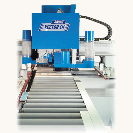 ALBERTI VECTOR CN CNC Vertikalbohrmaschine Fräsmaschine Dübeleintreibmaschine Beschlagsetzmaschine 6-seitig – Ansicht 3