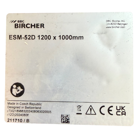 Bircher Reglomat Sicherheitsschaltmatte ESM-52D-1200×750 | Art.-Nr. 02072787 – WEEKE BP 155 CNC (switching mat, safety mat)