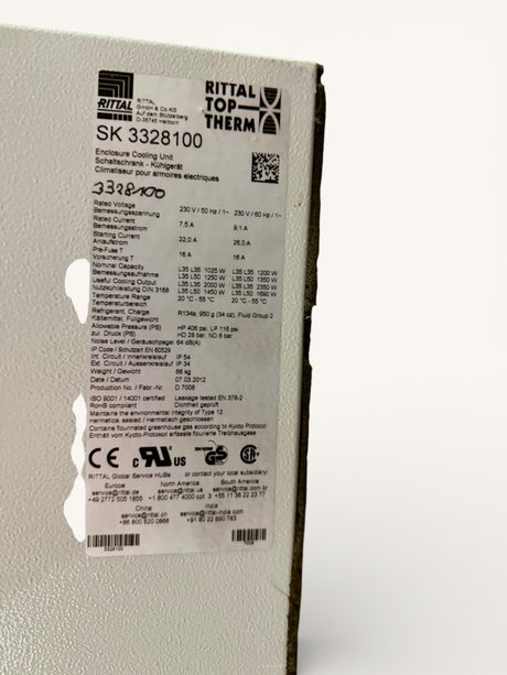 Rittal TopTherm Schaltschrank Kühlgerät SK 3328100 | Art.-Nr. 3328100 (enclosure cooling unit, control cabinet cooler)