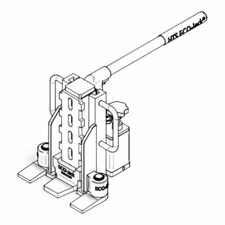 Maschinenheber EJ100-3S Traglast 10,0 to 10.000 KG Hydraulisch – Ansicht 11