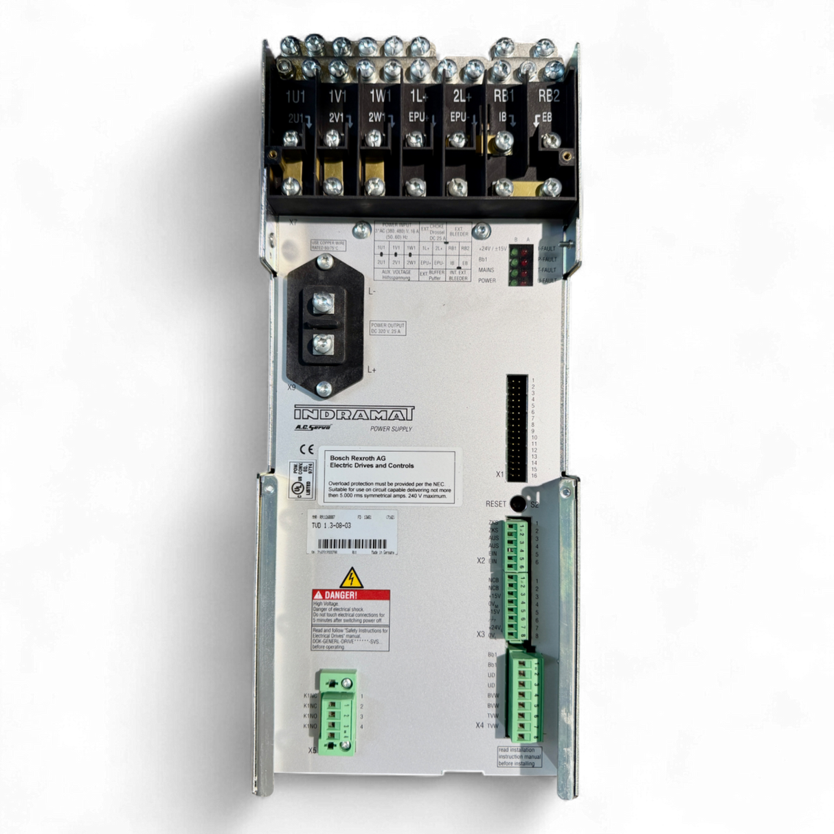 Bosch Rexroth Indramat Netzteil TVD 1.3-08-03 z.B. für HOMAG BOF BAZ 41/32 | Art.-Nr. R911268887 Power Supply Modu – Ansicht