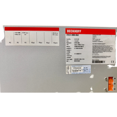 Beckhoff Panel PC CP6512 0000 0060 | Art Nr CP651200000060 (panel pc industrial) – Ansicht 12