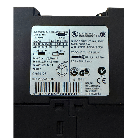 Siemens Siguard Sicherheitsrelais Art Nr 3TK2825 1BB40 – Ansicht 6