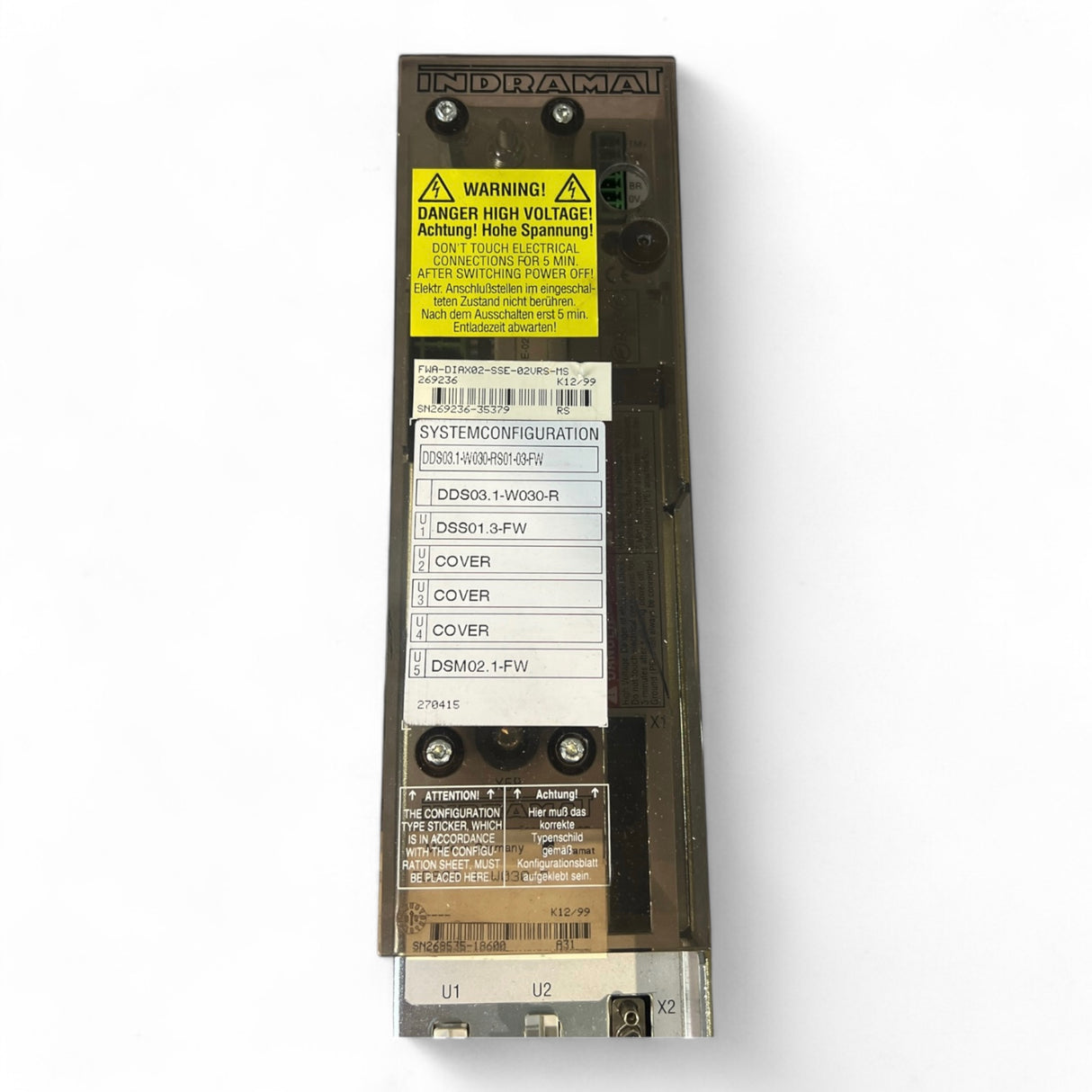 INDRAMAT Bosch Rexroth AC Servo Controller DDS03.1-W030-R DSS01.3-FW DSM02.1-FW – Ansicht 10