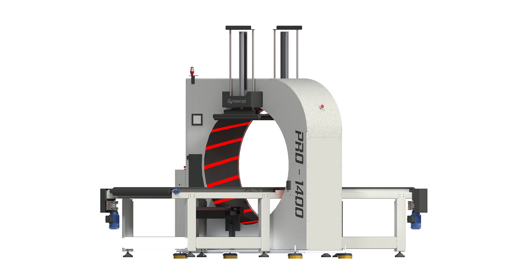 DYNAWRAP Horizontalwickler Orbitalwickler Pro Series 1400W vollautomatisch horizontale Stretchfolienwicklung